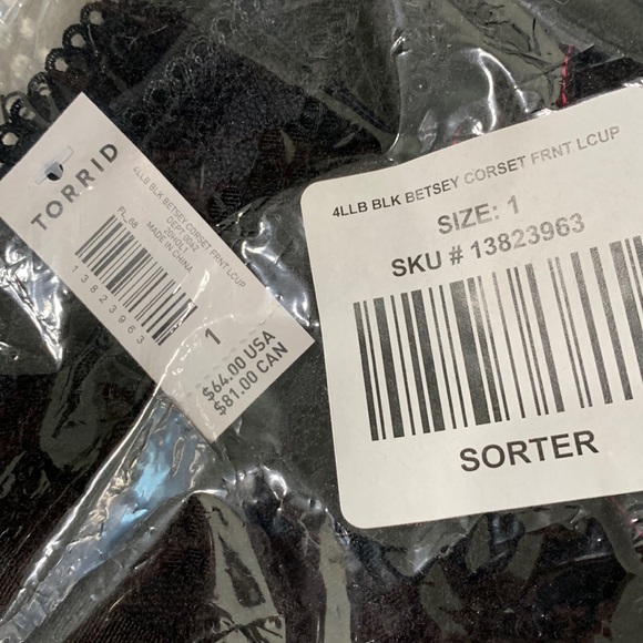 *NWT* Torrid Size 1 Betsey Johnson Longline Bralette - Picture 5 of 6